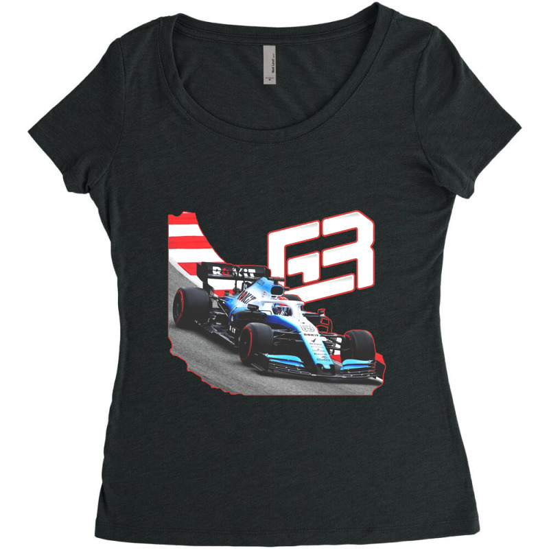 Racing Russell Kubica 2019 Women's Triblend Scoop T-shirt by butepolu880811 | Artistshot