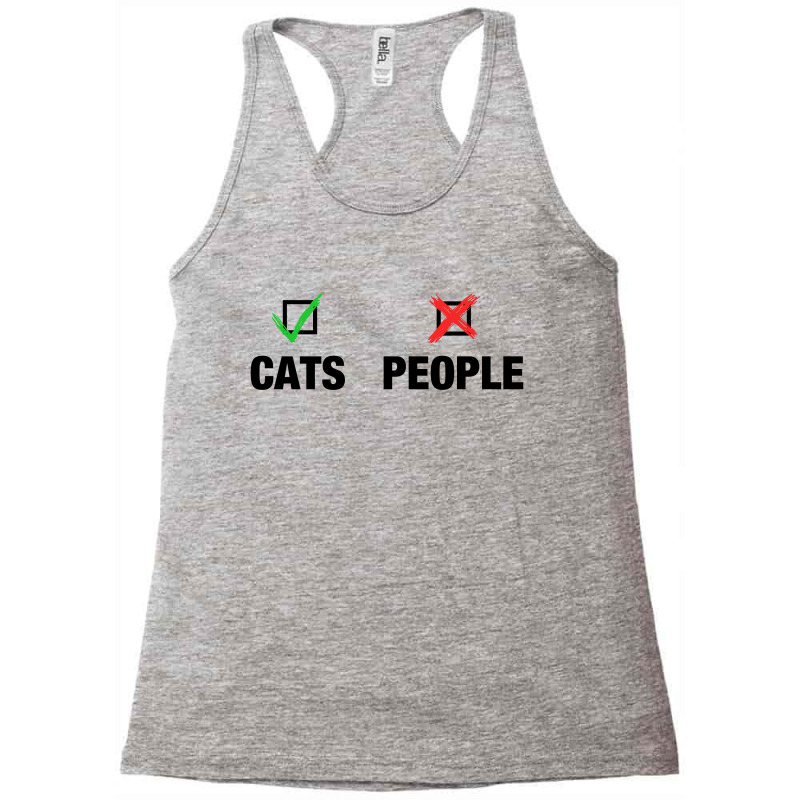 Cats Yes, People No Racerback Tank by NAE | Artistshot