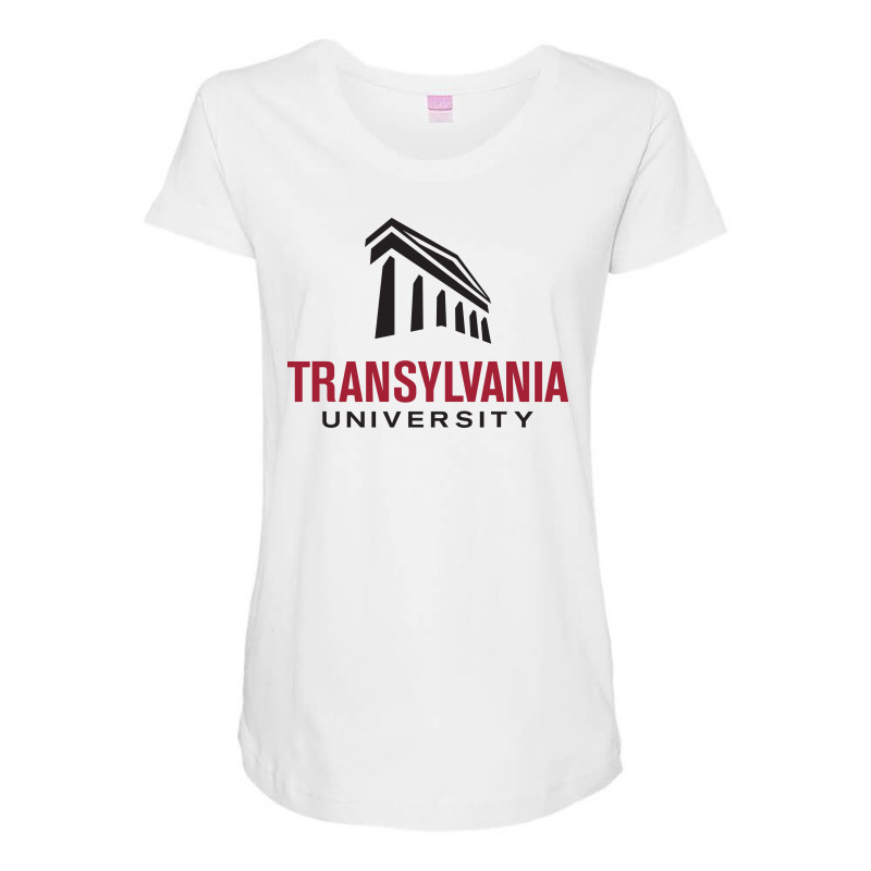 Transylvania University Maternity Scoop Neck T-shirt by Ellard grey | Artistshot