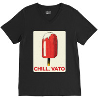 Vintage Paleta Popsicle Chill Vato Spanglish Latin Slang V-neck Tee | Artistshot