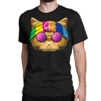 Hippie Exotic Shorthair Love Peace Sign 70s Hippie Cat Classic T-shirt | Artistshot