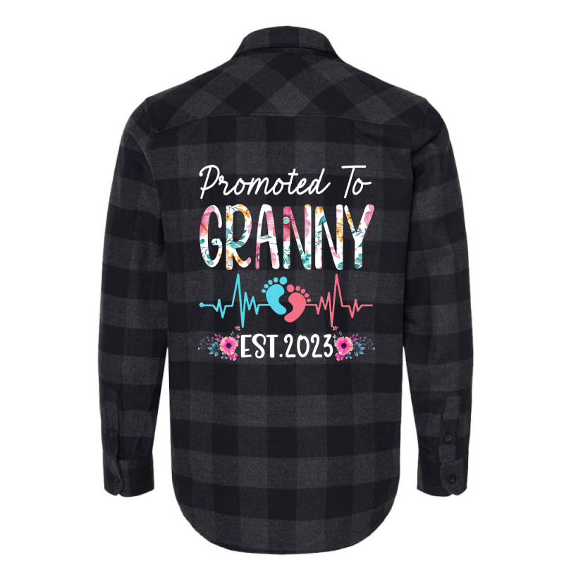 Promoted To Granny 2023 Mothers Day Christmas First Time Mom Flannel Shirt | Artistshot