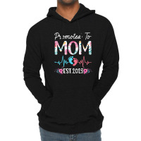 Promoted To Mom 2023 Mothers Day Christmas First Time Mom Lightweight Hoodie | Artistshot