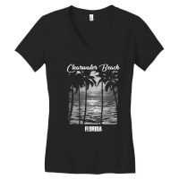 Clearwater Beach Souvenir  Florida Reminder Women's V-neck T-shirt | Artistshot