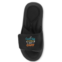 Cruise Ship Calories Don't Count T Shirt Slide Sandal | Artistshot