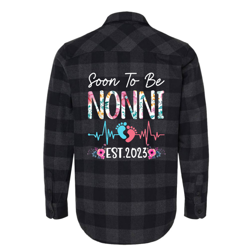 Soon To Be Nonni 2023 Mothers Day Christmas First Time Mom Flannel Shirt | Artistshot