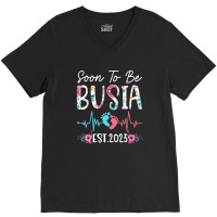 Soon To Be Busia 2023 Mothers Day Christmas First Time Mom V-neck Tee | Artistshot