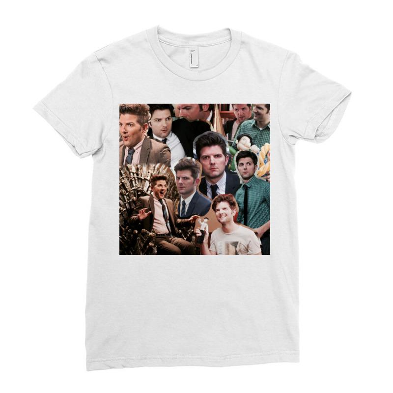 Ben Wyatt Adam Parks And Recreation Poster Ladies Fitted T-Shirt by imarneracheb | Artistshot