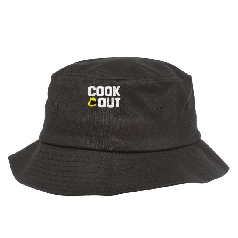 Cookout - Vintage Chalk Texture - White & Black Bucket Hat by KiesyondaPutnam | Artistshot