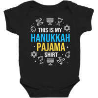 Chanukah Pajamas Family This Is My Hanukkah Pajama Baby Bodysuit | Artistshot