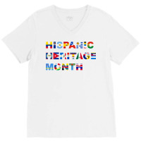 Latin America Culture Gift National Hispanic Heritage Month V-neck Tee | Artistshot