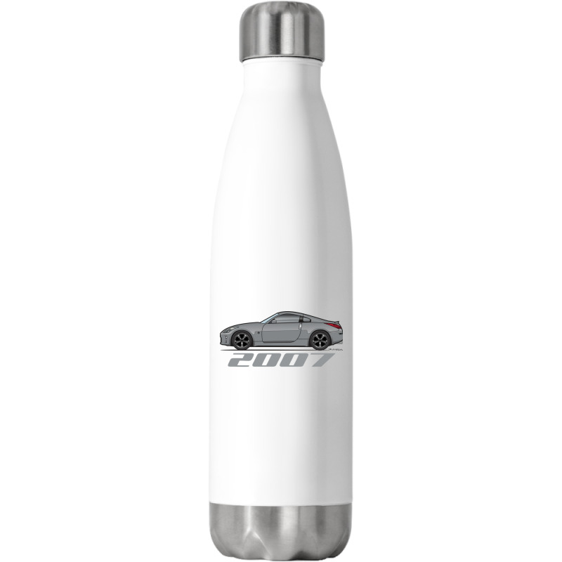 2007 Carbon Silver Stainless Steel Water Bottle | Artistshot