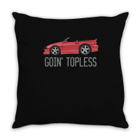 F1 Goin Topless Cayenne Red Throw Pillow | Artistshot