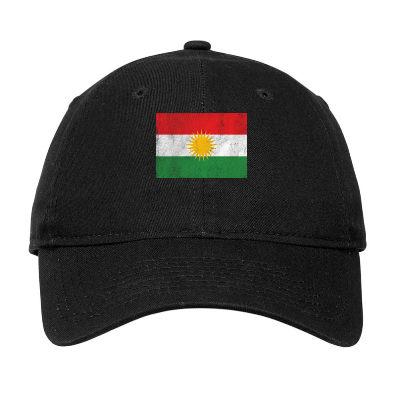 Kurdistan Faded Vintage Style Flag Design Adjustable Cap by HoraceMcgloin | Artistshot