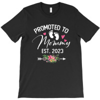 Promoted To Mommy Est 2023 Soon To Be Mom Flower T-shirt | Artistshot