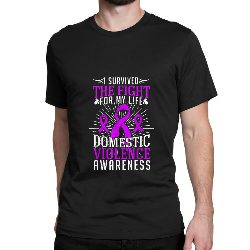 Domestic Violence Awareness Shirt Survivor Gift Design Classic T-shirt | Artistshot