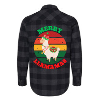 Trending Merry Llamamas-zmhjk Flannel Shirt | Artistshot