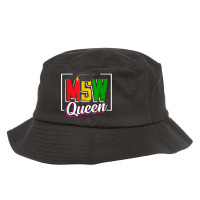 Black  Msw Social Work Masters Graduation Bucket Hat | Artistshot