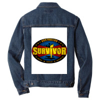 Australian Survivor Last Man Standing Poster Girl Men Denim Jacket | Artistshot