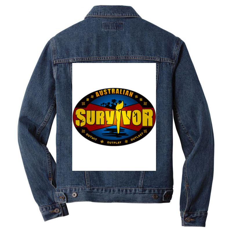 Australian Survivor Last Man Standing Poster Girl Men Denim Jacket by shavzanibae | Artistshot