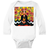 Frida Tropical Long Sleeve Baby Bodysuit | Artistshot