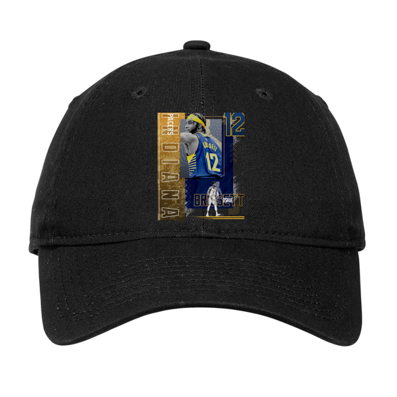 Oshae Brissett Basketball Paper Poster Pacers 2 Adjustable Cap | Artistshot