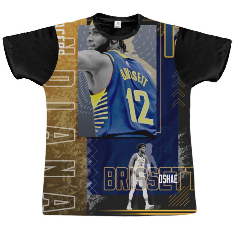 Oshae Brissett Basketball Paper Poster Pacers 2 Graphic T-shirt | Artistshot