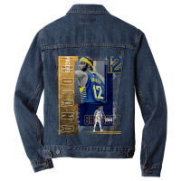 Oshae Brissett Basketball Paper Poster Pacers 2 Men Denim Jacket | Artistshot