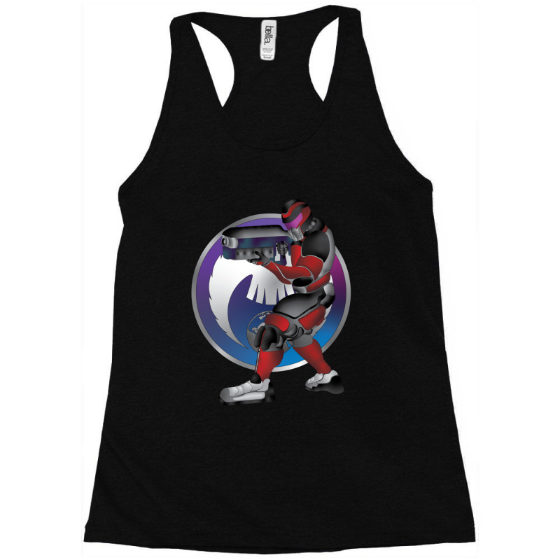 Futuristic Exosuit Super Soldier 4 Racerback Tank by LindsayAnnSkog | Artistshot