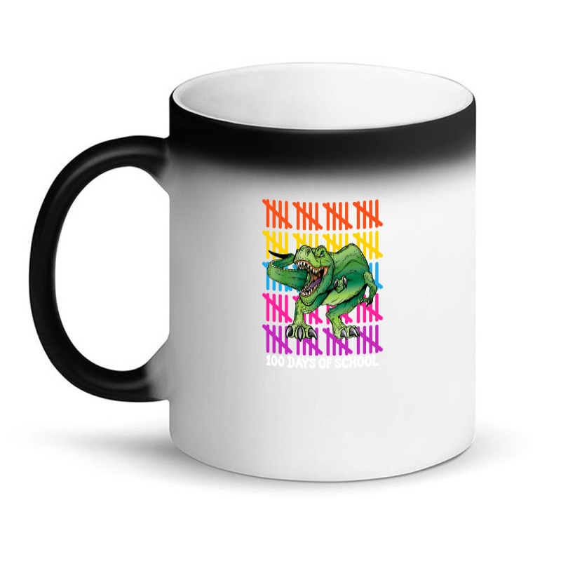 100 Days Of School T Rex For Dark Magic Mug | Artistshot