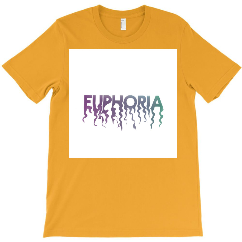 Euphoria Melting Title Gradient Poster Blue T-shirt | Artistshot