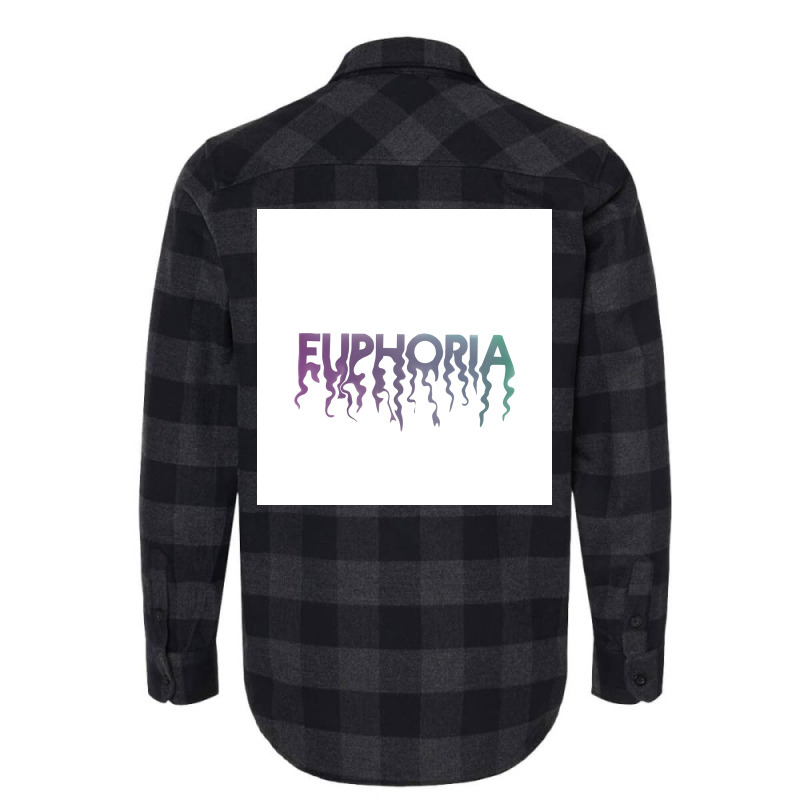 Euphoria Melting Title Gradient Poster Blue Flannel Shirt | Artistshot