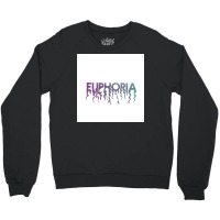 Euphoria Melting Title Gradient Poster Blue Crewneck Sweatshirt | Artistshot