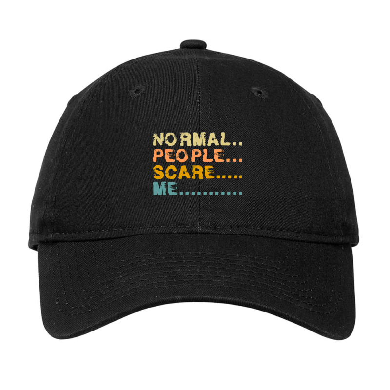 Normal People Scare Me Relaxed Fit Adjustable Cap by JAYWANADAVIS | Artistshot