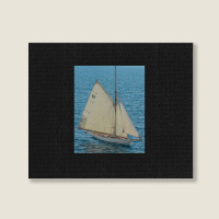 White Sailing Ship Landscape Canvas Print | Artistshot