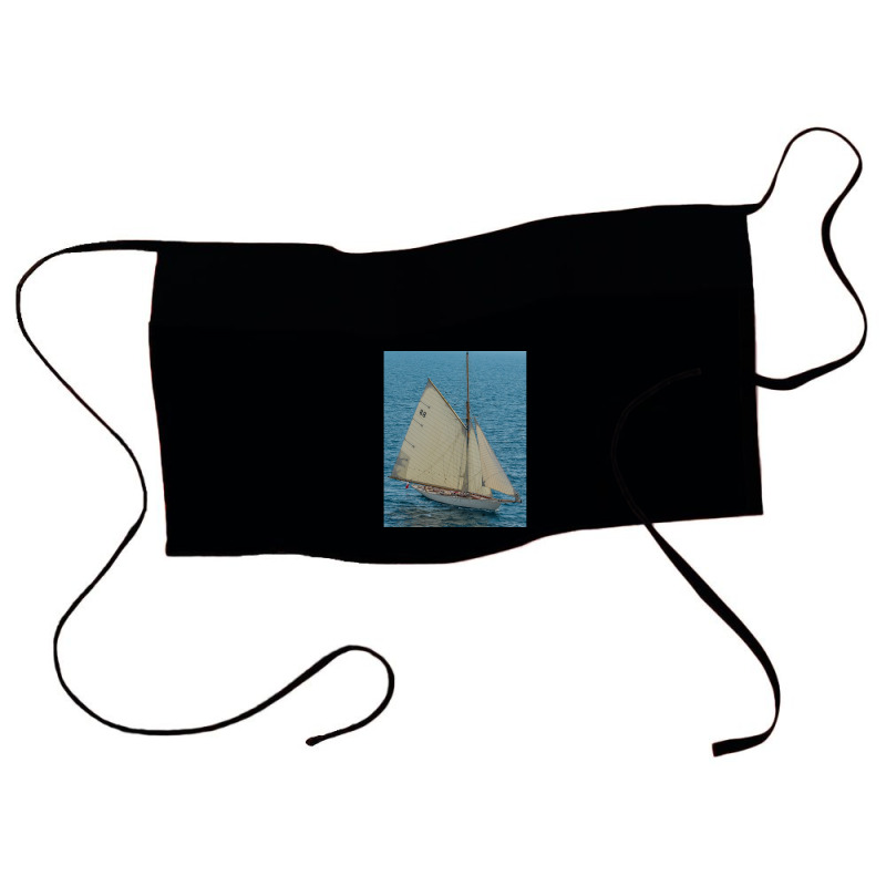 White Sailing Ship Waist Apron | Artistshot