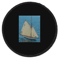 White Sailing Ship Round Patch | Artistshot