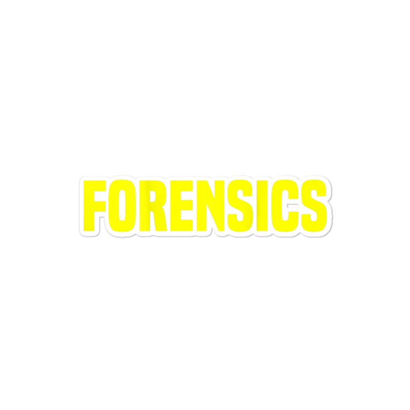 Trending Forensics Crime Investigator Detectives Policemen Sticker | Artistshot