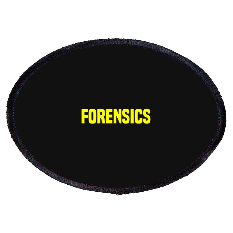 Trending Forensics Crime Investigator Detectives Policemen Oval Patch | Artistshot