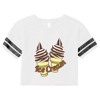 Ice Cream Chocolatte Cone Scorecard Crop Tee | Artistshot