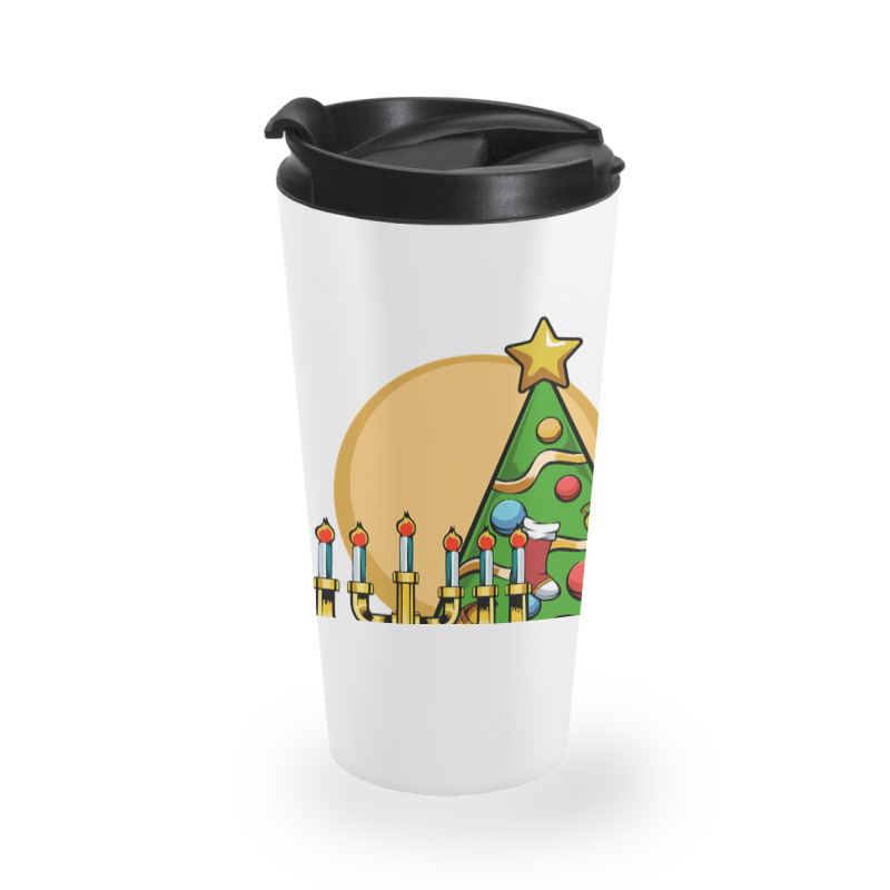 Happy Chrismukkah Christmas Hanukkah Channukah Travel Mug | Artistshot