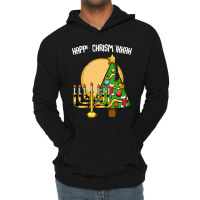 Happy Chrismukkah Christmas Hanukkah Channukah Lightweight Hoodie | Artistshot