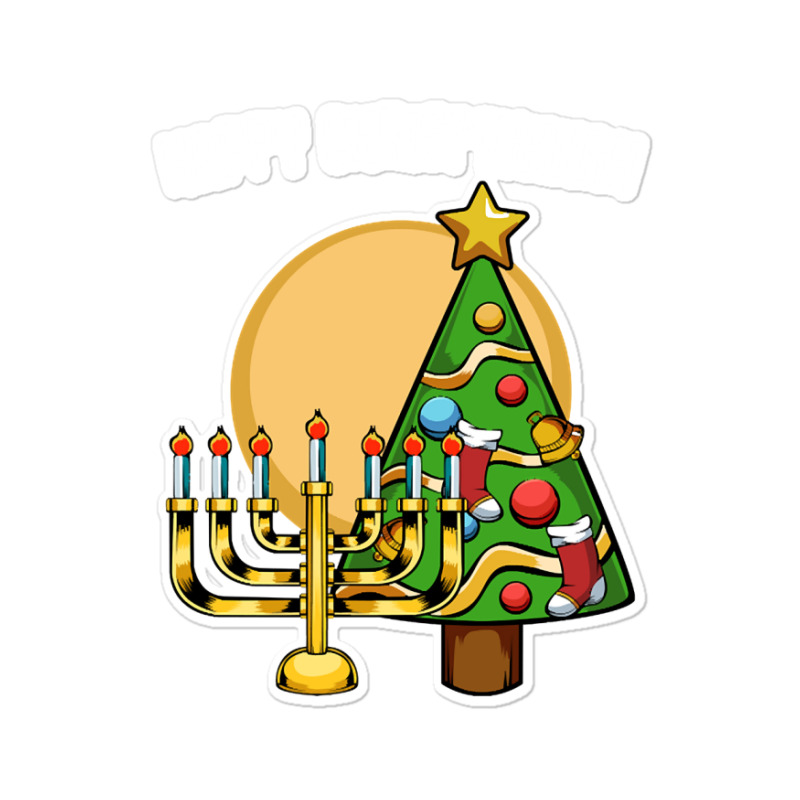 Happy Chrismukkah Christmas Hanukkah Channukah Sticker | Artistshot