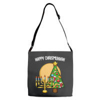 Happy Chrismukkah Christmas Hanukkah Channukah Adjustable Strap Totes | Artistshot