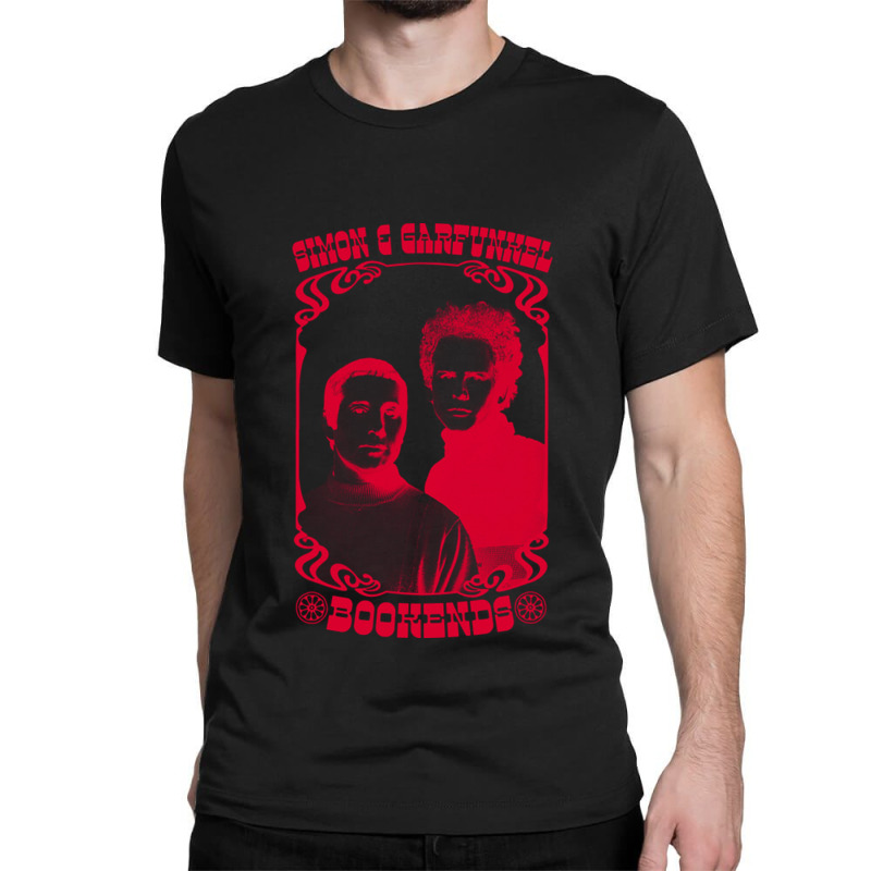 Simon Garfunkel Bookends Original Retro Fan Art Design Classic T-shirt | Artistshot