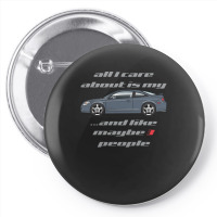 All I Care Blue Granite Pin-back Button | Artistshot