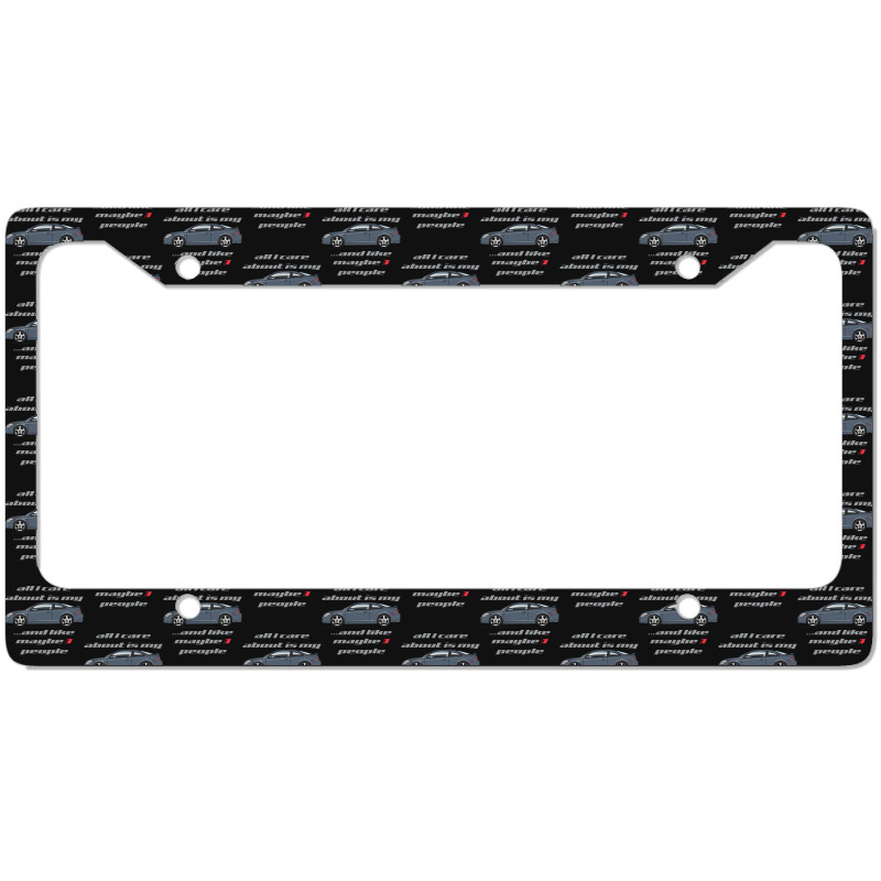 All I Care Blue Granite License Plate Frame | Artistshot