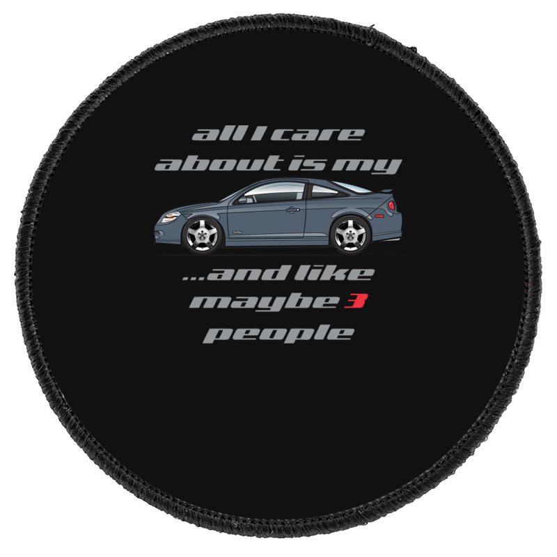 All I Care Blue Granite Round Patch | Artistshot