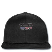 American Muscle Black With Silver Stripes Five Printed Hat | Artistshot