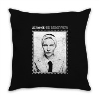 Simone De Beauvoir Faded Style Vintage Look Design Throw Pillow | Artistshot